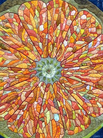 Fira de Girona. Interquilt 2016. Sal&oacute; de l'oci creatiu. Detall d'una de les obres exposades