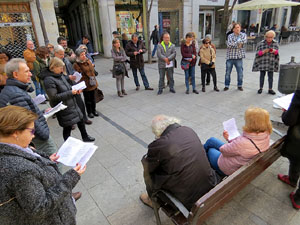 Acci&oacute; Llengua Poesia Llibre. Passejada liter&agrave;ria amb lectures de textos de Prudenci Bertrana i altres referits a Fidel Aguilar 
