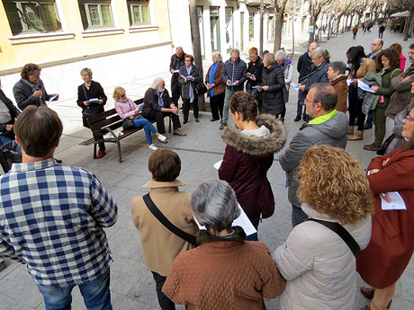 Acci&oacute; Llengua Poesia Llibre. Passejada liter&agrave;ria amb lectures de textos de Prudenci Bertrana i altres referits a Fidel Aguilar