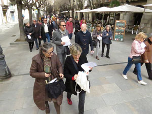 Acci&oacute; Llengua Poesia Llibre. Passejada liter&agrave;ria amb lectures de textos de Prudenci Bertrana i altres referits a Fidel Aguilar 