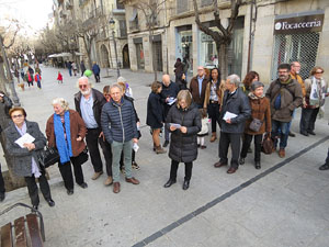 Acci&oacute; Llengua Poesia Llibre. Passejada liter&agrave;ria amb lectures de textos de Prudenci Bertrana i altres referits a Fidel Aguilar 