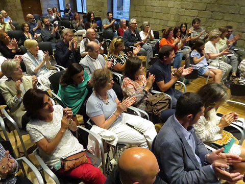 El Sal&oacute; d'Actes de la Fontana d'Or durant l'acte