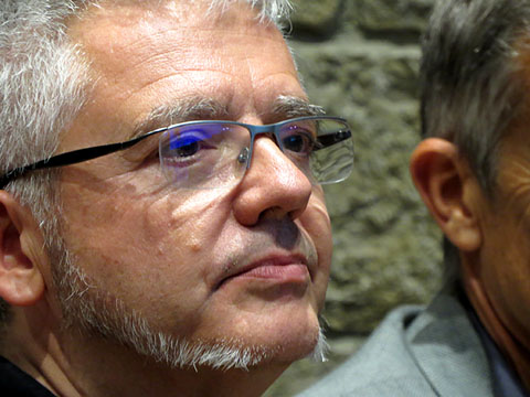 L'escriptor M&agrave;rius Serra durant l'esdeveniment