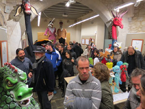 Monstrari de carrer. Inauguraci&oacute; de l'exposici&oacute; de figures de la imatgeria festiva popular de Nuxu Perpiny&agrave