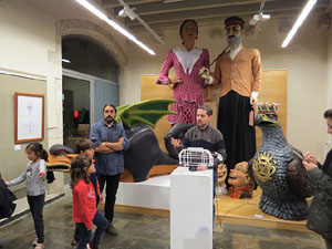 Monstrari de carrer. Inauguraci&oacute; de l'exposici&oacute; de figures de la imatgeria festiva popular de Nuxu Perpiny&agrave