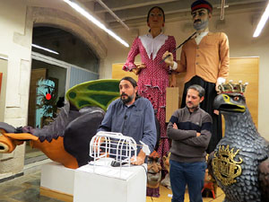 Monstrari de carrer. Inauguraci&oacute; de l'exposici&oacute; de figures de la imatgeria festiva popular de Nuxu Perpiny&agrave