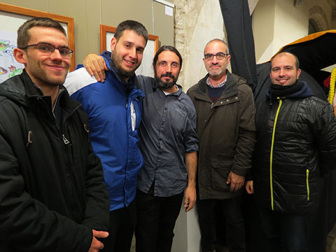 Nuxu Perpiny&agrave; amb els geganters de l'Esquerra del Ter