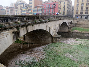 Nevada a Girona el 28 de febrer 2018