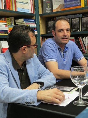 Carles Ribas Blanch&eacute; i Xavier Del&ograve;s durant l'esdeveniment