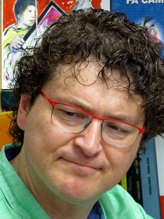 David Pag&egrave;s durant l'esdeveniment