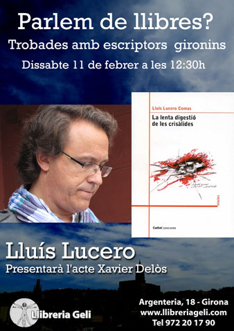 Cartell de l'esdeveniment amb Llu&iacute;s Lucero Comas