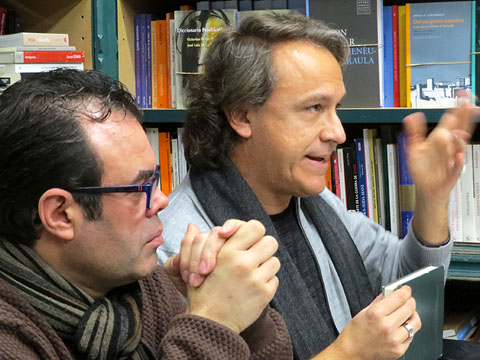 Xavier Del&ograve;s i Llu&iacute;s Lucero durant l'esdeveniment