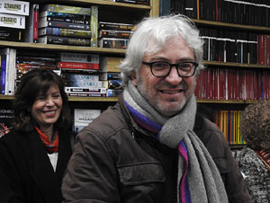 Llibreria Geli. Presentaci&oacute; de Cassoles de Girona d'Abraham Simon, amb Assumpci&oacute; Cantalozella i Enric Viladot