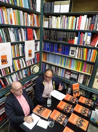 Ramon Bux&oacute; i Jaume F&agrave;brega durant la presentaci&oacute;