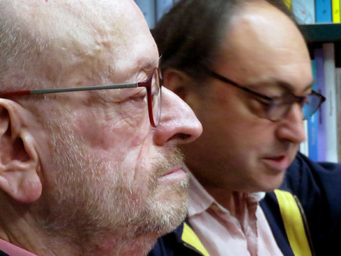 Jaume F&agrave;brega i Ramon Bux&oacute;, durant la presentaci&oacute;