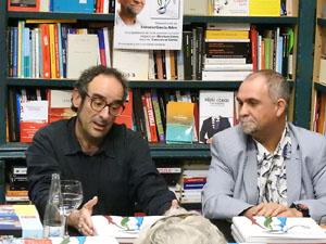 Presentaci&oacute; 'Un any a la cuina' d'Enric Herce a la Llibreria Geli de Girona, amb Salvador Garcia-Arb&oacute;s i una cassola d'Abraham Simon