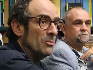 Presentaci&oacute; 'Un any a la cuina' d'Enric Herce a la Llibreria Geli de Girona, amb Salvador Garcia-Arb&oacute;s i una cassola d'Abraham Simon