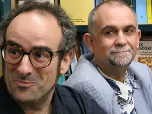 Presentaci&oacute; 'Un any a la cuina' d'Enric Herce a la Llibreria Geli de Girona, amb Salvador Garcia-Arb&oacute;s i una cassola d'Abraham Simon