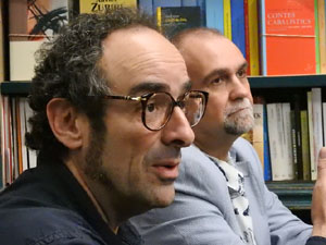 Presentaci&oacute; 'Un any a la cuina' d'Enric Herce a la Llibreria Geli de Girona, amb Salvador Garcia-Arb&oacute;s i una cassola d'Abraham Simon