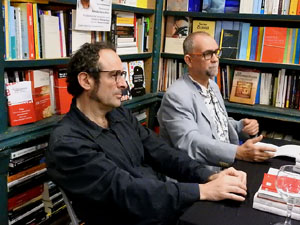 Presentaci&oacute; 'Un any a la cuina' d'Enric Herce a la Llibreria Geli de Girona, amb Salvador Garcia-Arb&oacute;s i una cassola d'Abraham Simon