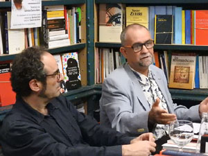 Presentaci&oacute; 'Un any a la cuina' d'Enric Herce a la Llibreria Geli de Girona, amb Salvador Garcia-Arb&oacute;s i una cassola d'Abraham Simon