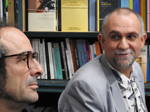 Presentaci&oacute; 'Un any a la cuina' d'Enric Herce a la Llibreria Geli de Girona, amb Salvador Garcia-Arb&oacute;s i una cassola d'Abraham Simon