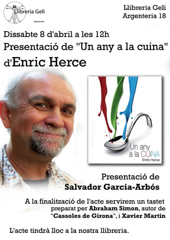 Cartell de l'esdeveniment amb Enric Herce