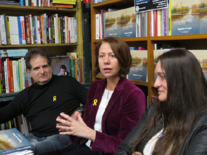 Presentaci&oacute; del llibre 'Esquitxos de l'Onyar' amb poemes de Dolors Vilamitjana i fotografies de Josep Burset, a la Llibreria Geli