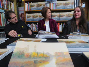 Presentaci&oacute; del llibre 'Esquitxos de l'Onyar' amb poemes de Dolors Vilamitjana i fotografies de Josep Burset, a la Llibreria Geli