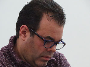 Llibreria Geli. Presentaci&oacute; del llibre El navegant, de Joan-Llu&iacute;s Llu&iacute;s, amb Josep Dom&egrave;nech Ponsat&iacute; i Xavier Del&ograve;s
