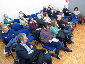Llibreria Geli. Presentaci&oacute; del llibre El navegant, de Joan-Llu&iacute;s Llu&iacute;s, amb Josep Dom&egrave;nech Ponsat&iacute; i Xavier Del&ograve;s