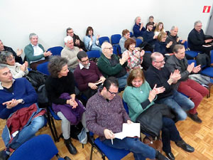 Llibreria Geli. Presentaci&oacute; del llibre El navegant, de Joan-Llu&iacute;s Llu&iacute;s, amb Josep Dom&egrave;nech Ponsat&iacute; i Xavier Del&ograve;s