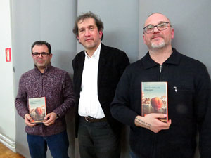 Llibreria Geli. Presentaci&oacute; del llibre El navegant, de Joan-Llu&iacute;s Llu&iacute;s, amb Josep Dom&egrave;nech Ponsat&iacute; i Xavier Del&ograve;s