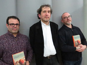 Llibreria Geli. Presentaci&oacute; del llibre El navegant, de Joan-Llu&iacute;s Llu&iacute;s, amb Josep Dom&egrave;nech Ponsat&iacute; i Xavier Del&ograve;s