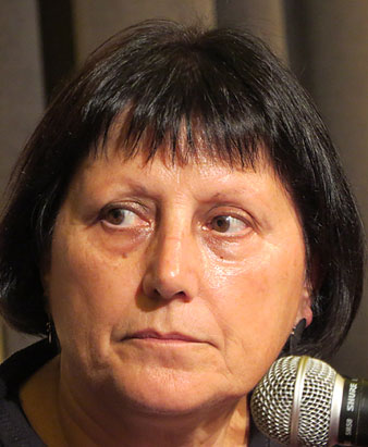 Vict&ograve;ria Saget durant la presentaci&oacute;