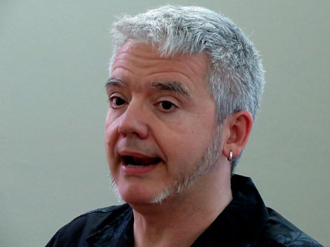 M&agrave;rius Serra en un moment de la presentaci&oacute; del llibre