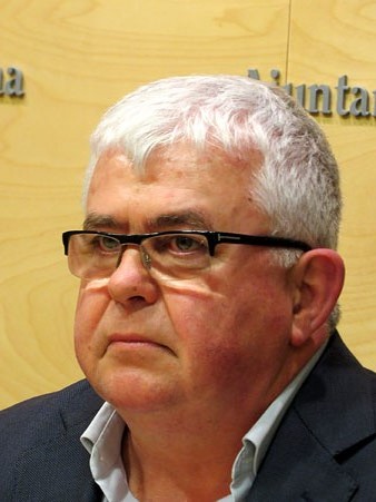 L'historiador i professor de la UB, Agust&iacute; Alcoberro, durant la presentaci&oacute;