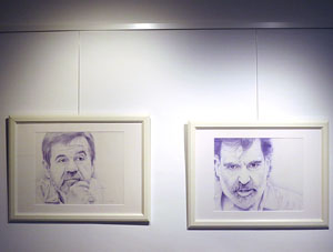 Exposici&oacute; 'El proc&eacute;s a punta de Bic', dibuixos de Jordi Magri&agrave; a la Casa de Cultura de Girona