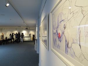 Exposici&oacute; 'El proc&eacute;s a punta de Bic', dibuixos de Jordi Magri&agrave; a la Casa de Cultura de Girona
