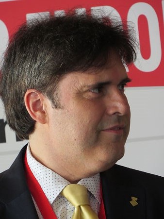 Pere Vila, president de la Diputaci&oacute; de Girona, durant la inauguraci&oacute;