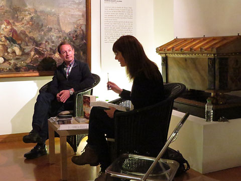 Gerard Bussot i Cristina Ribot durant l'activitat