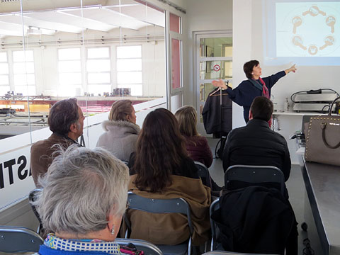Un moment de la xerrada a l'Aula Gastron&ograve;mica