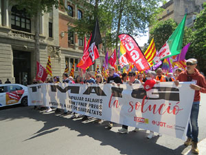 Manifestaci&oacute; de l'1 de maig de 2022