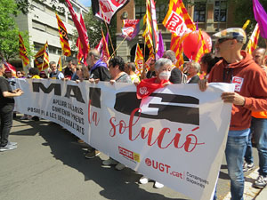 Manifestaci&oacute; de l'1 de maig de 2022