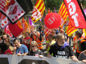 Manifestaci&oacute; de l'1 de maig de 2022