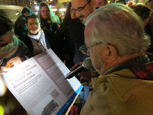 Homenatge detinguts per organitzar una de les primeres comissions obreres a la f&agrave;brica Torras Hostench