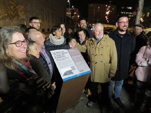 Homenatge detinguts per organitzar una de les primeres comissions obreres a la f&agrave;brica Torras Hostench