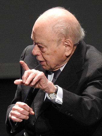 El MHP Jordi Pujol durant la seva intervenci&oacute;