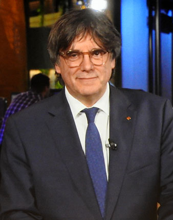 Imatge de la intervenci&oacute; per videoconfer&egrave;ncia del MHP Carles Puigdemont