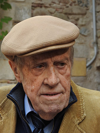 L'ex-locutor de l'emissora Jaume Teixidor durant la commemoraci&oacute;